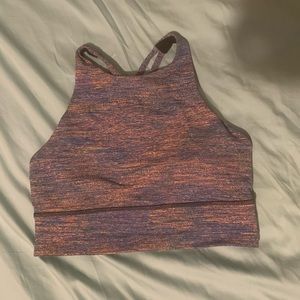 Lululemon high neck long line energy bra